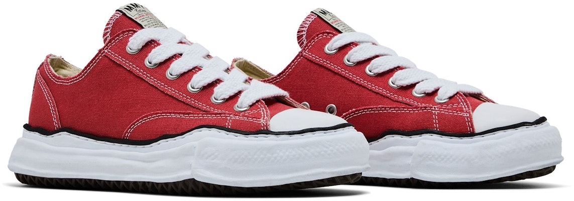 メゾン ミハラヤスヒロ ピーターソン OG ソール キャンバス ロー 'レッド' A01FW702-RED Cheap メゾン ミハラヤスヒロ ピーターソン OG ソール キャンバス ロー 'レッド' A01FW702-RED