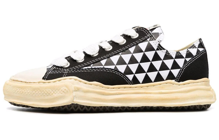 Buy Maison Mihara Yasuhiro Peterson OG Sole Kasut Kanvas Rendah-cetek 'Hitam' A07FW731