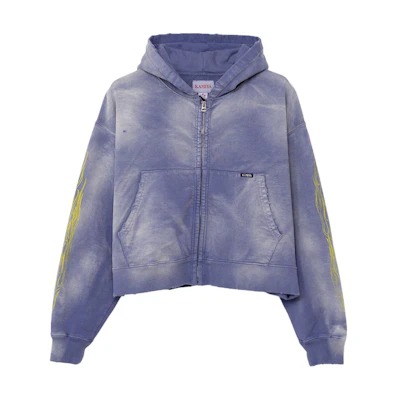Maison Mihara Yasuhiro Purple Cartoon Print Crewneck Sweatshirt A11PO593-PURPLE