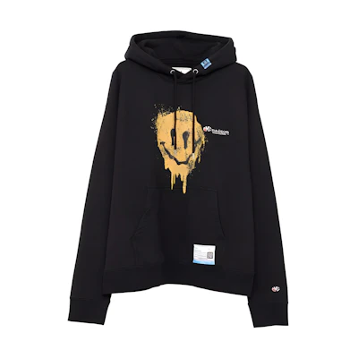 Maison Mihara Yasuhiro Solid Color Logo Collared Long Sleeve Sweatshirt Black J09PO523-BLACK
