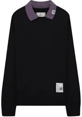 Maison Mihara Yasuhiro 纯色徽标翻领长袖卫衣 黑色 J09PO523-BLACK Buy Maison Mihara Yasuhiro 纯色徽标翻领长袖卫衣 黑色 J09PO523-BLACK