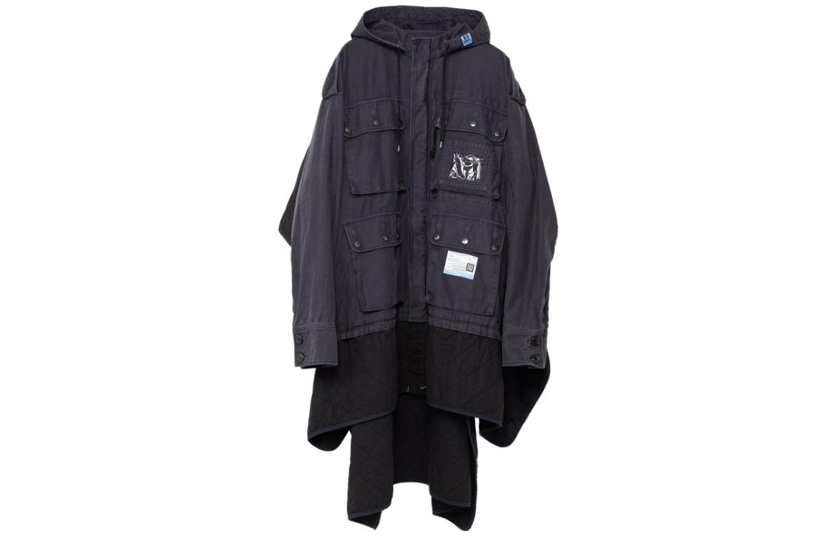 Maison Mihara Yasuhiro Solid Color Oversized Hoodie Navy Blue () A11HD561-NAVY