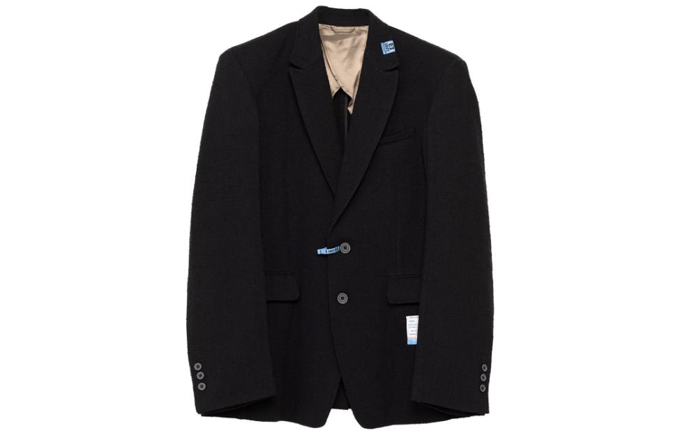 Maison Mihara Yasuhiro SS23 Bordeaux Red Embroidered Button-Up Jacket J11BL062BORDEAUX