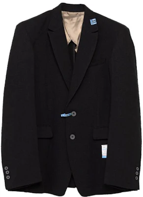 Maison Mihara Yasuhiro SS23 黑色单排扣长袖夹克 男款 A11JK031-BLACK Buy Maison Mihara Yasuhiro SS23 黑色单排扣长袖夹克 男款 A11JK031-BLACK