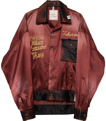 Maison Mihara Yasuhiro SS23 波尔多红刺绣纽扣夹克 J11BL062BORDEAUX Buy Maison Mihara Yasuhiro SS23 波尔多红刺绣纽扣夹克 J11BL062BORDEAUX