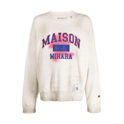 Maison Mihara Yasuhiro SS23 Graphic Print Oversized Pullover Sweatshirt Black Unisex A09PO722-BLACK