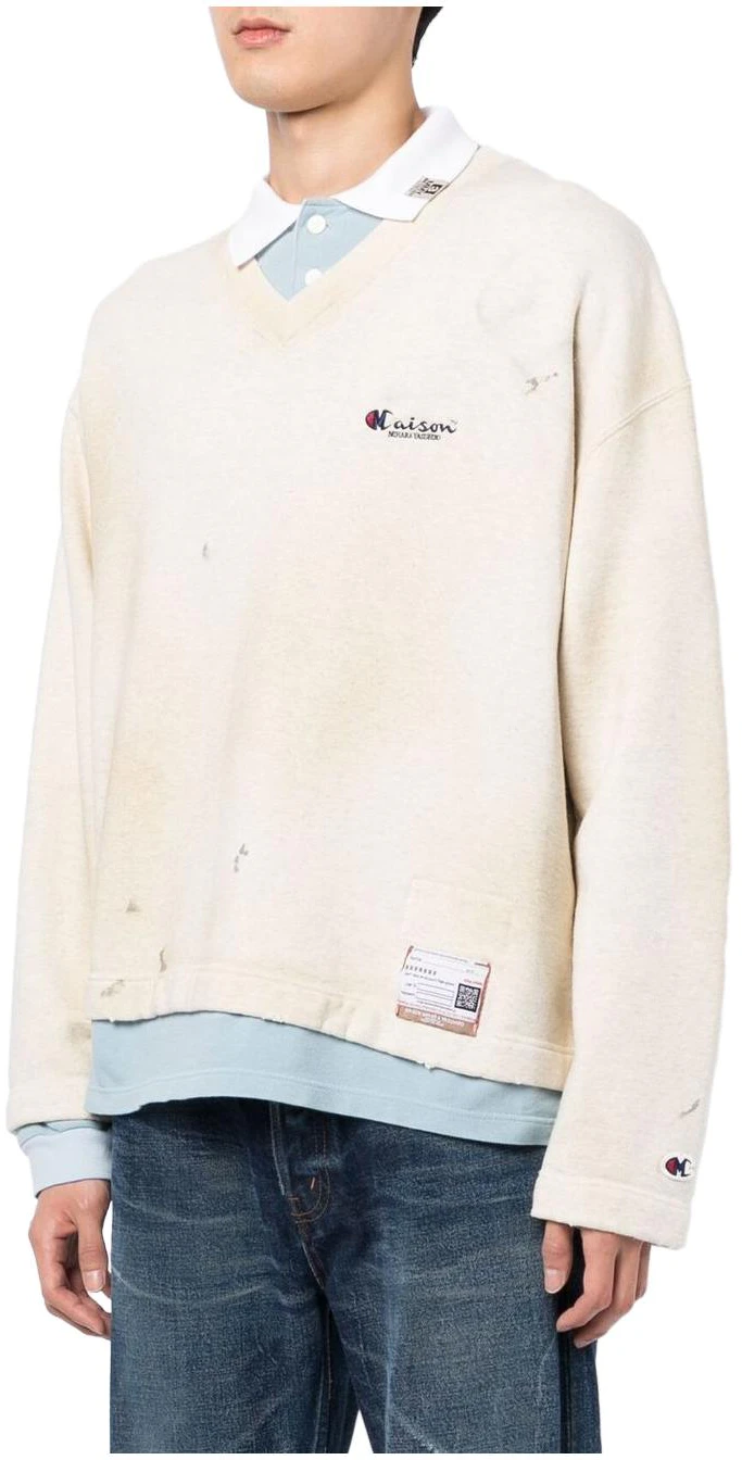 maison-mihara-yasuhiro-ss-23-white-logo-embroidered-long-sleeve-polo-sweatshirt-mens-a09-po-582-white