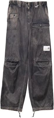 Maison Mihara Yasuhiro SS24黑色复古宽松多口袋工装裤. A12PT041-BLACK Buy Maison Mihara Yasuhiro SS24黑色复古宽松多口袋工装裤. A12PT041-BLACK