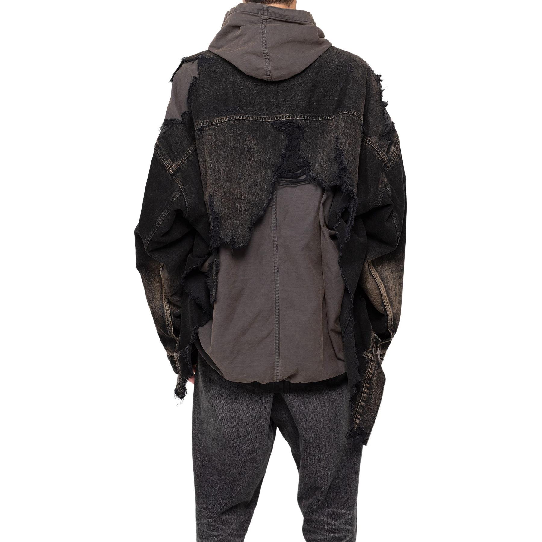 Maison Mihara Yasuhiro SS24 Oversized Layered Zip-Up Denim Jacket Black Menswear J12BL021-BLACK 圖 5