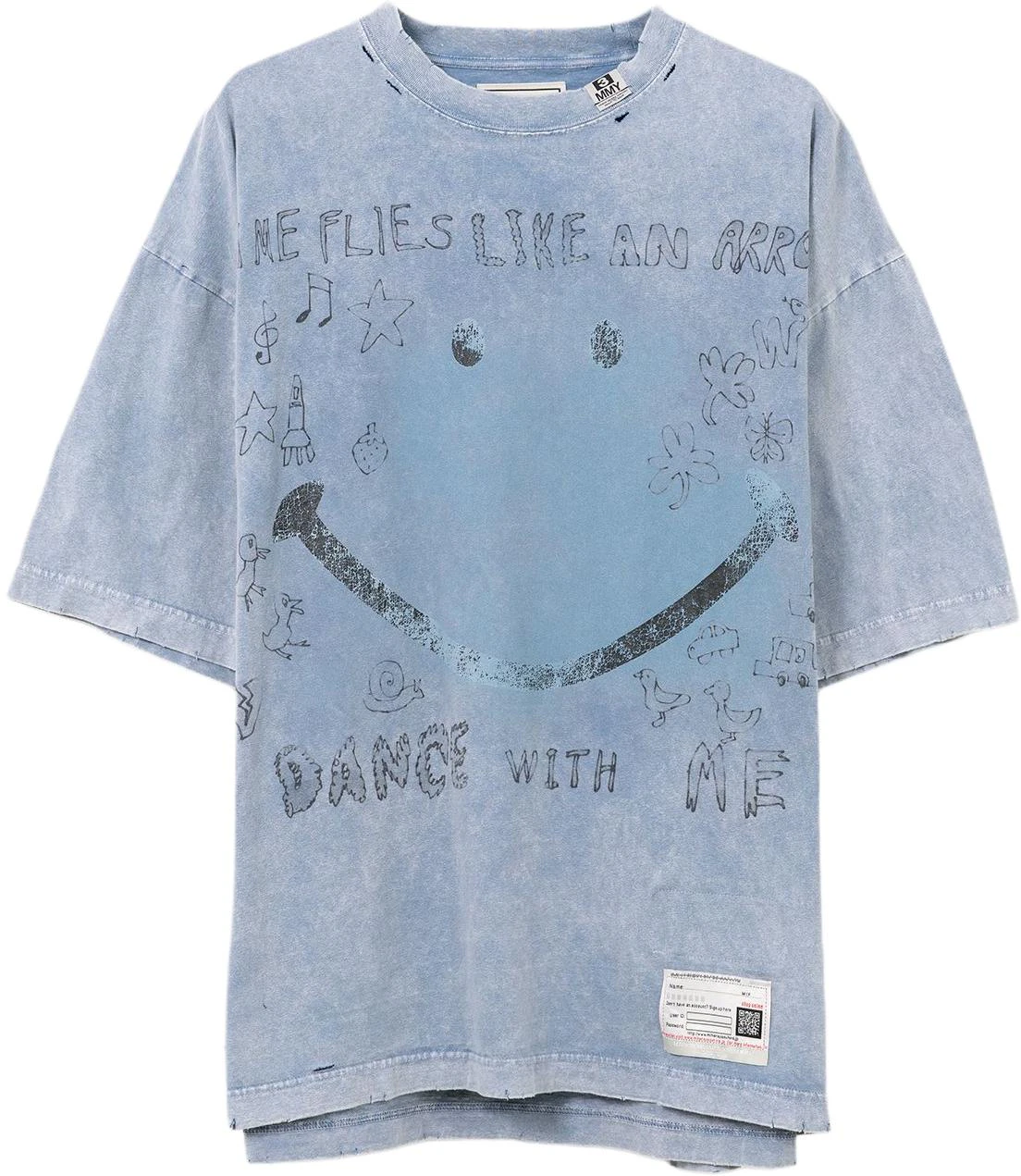 maison-mihara-yasuhiro-ss-25-smile-logo-print-oversized-blue-t-shirt-men-a14-ts-622-blue
