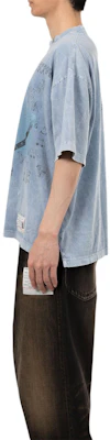 Maison Mihara Yasuhiro SS25 微笑Logo印花藍色寬鬆版T恤 男款 A14TS622-BLUE Sizing Maison Mihara Yasuhiro SS25 微笑Logo印花藍色寬鬆版T恤 男款 A14TS622-BLUE