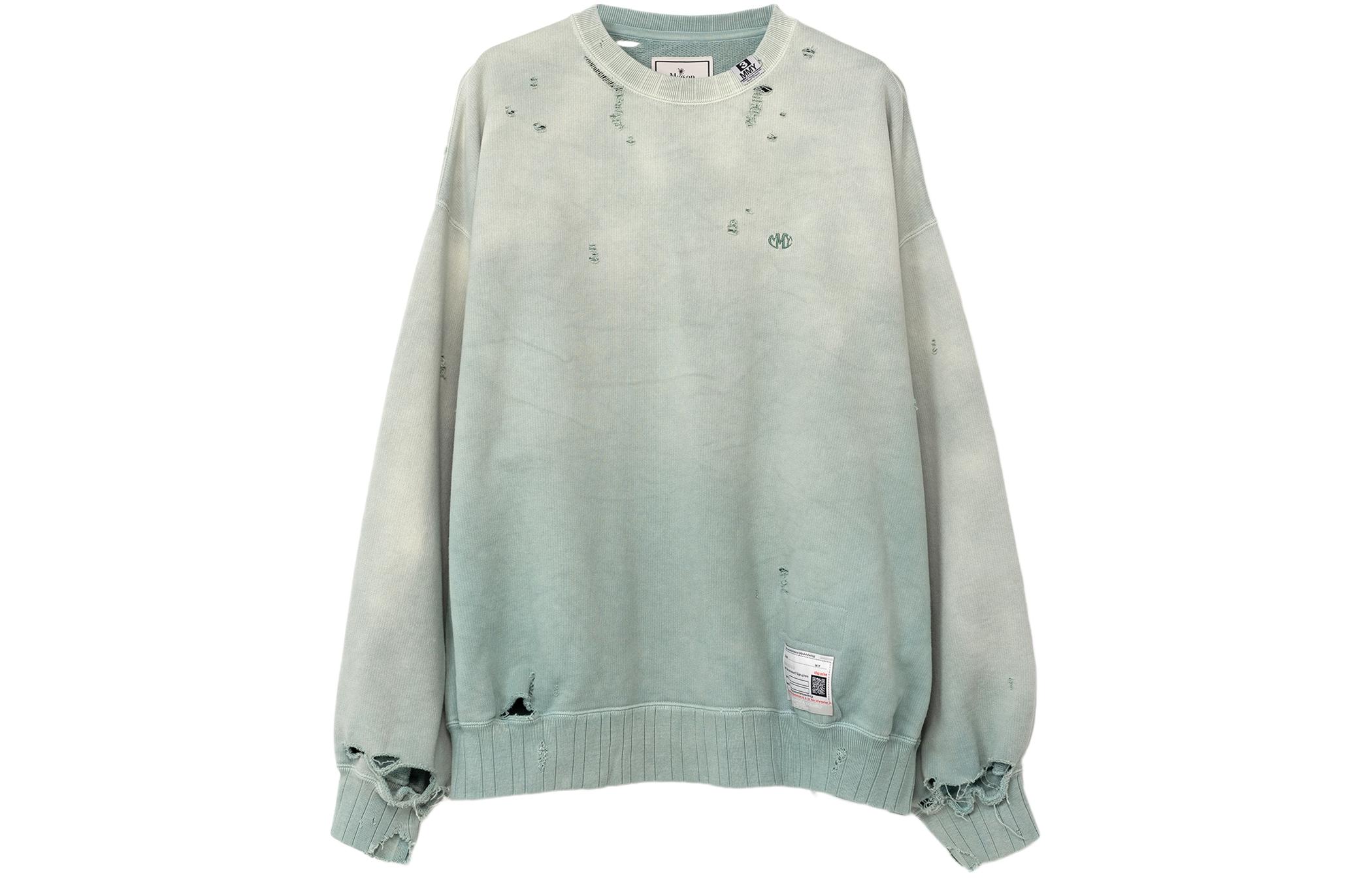 Maison Mihara Yasuhiro Sun-Faded Sweatshirt Vintage Crewneck Black A12PO542-BLACK