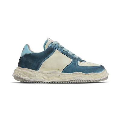 Maison Mihara Yasuhiro Wayne Sole Distressed Leather Low 'Blue White'