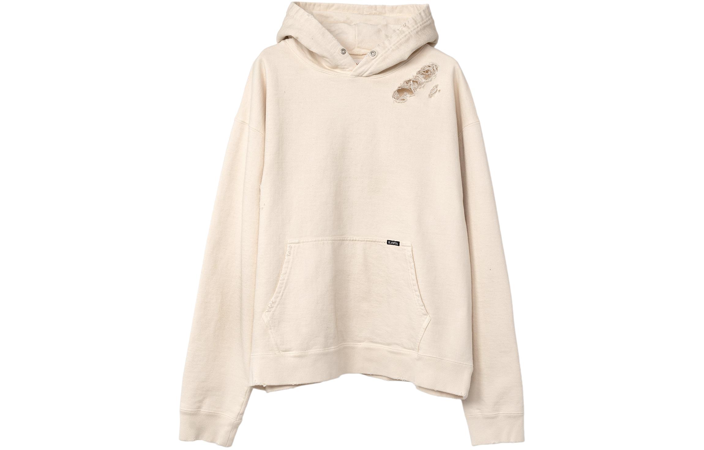 Maison Mihara Yasuhiro White Oversized Zip-Up Hoodie Jacket G12HD053-WHITE