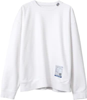 Maison Mihara Yasuhiro White Solid Color Long Sleeve Crewneck Sweatshirt I12PO502-WHITE Maison Mihara Yasuhiro White Solid Color Long Sleeve Crewneck Sweatshirt I12PO502-WHITE