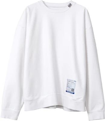Maison Mihara Yasuhiro 白色纯色长袖圆领卫衣 I12PO502-WHITE Buy Maison Mihara Yasuhiro 白色纯色长袖圆领卫衣 I12PO502-WHITE