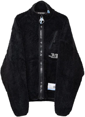 Maison Mihara Yasuhiro黑色宽松背面羊羔毛印花拉链夹克男款 A11BL621-BLACK Buy Maison Mihara Yasuhiro黑色宽松背面羊羔毛印花拉链夹克男款 A11BL621-BLACK