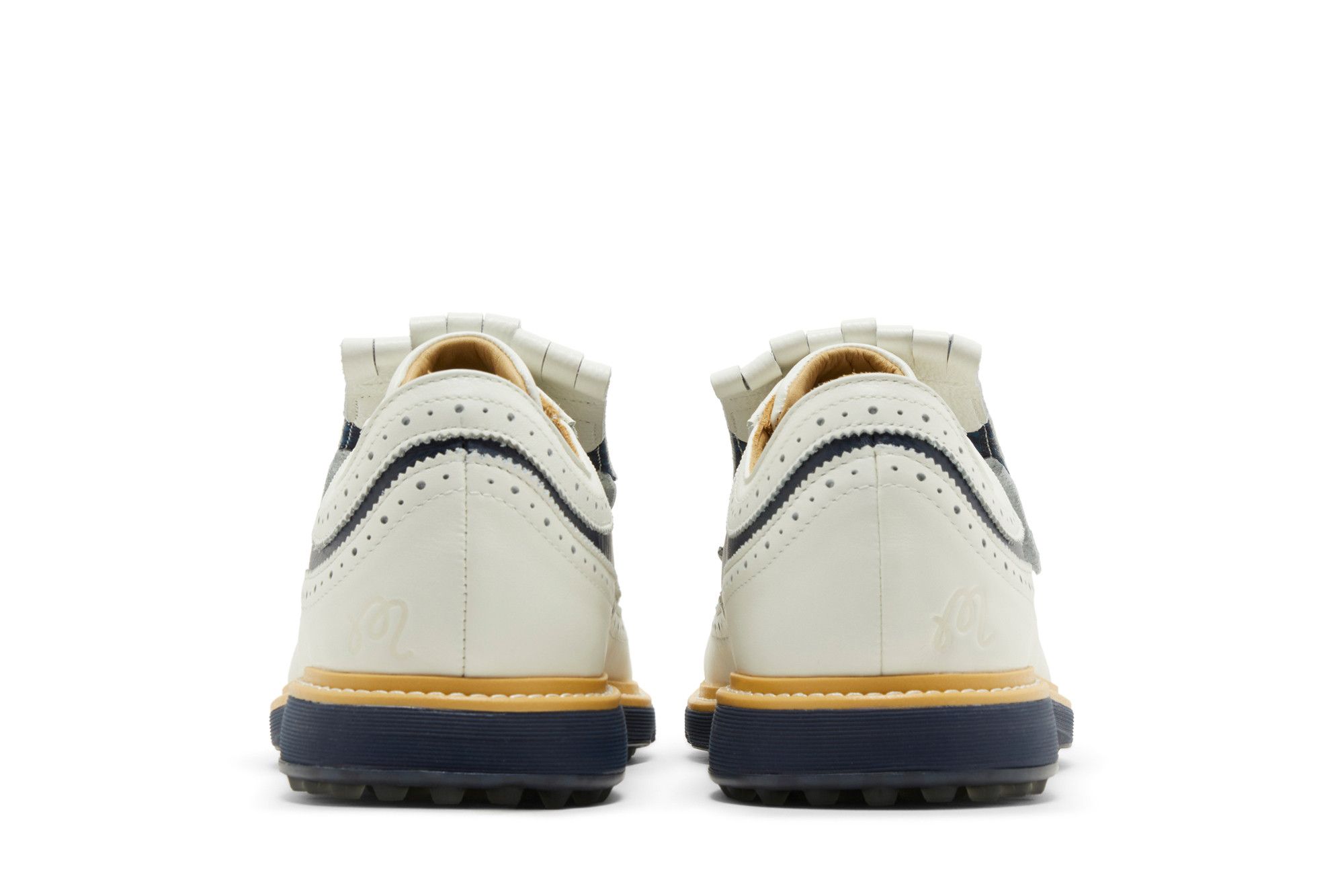 Details for Malbon Golf x adidas MC87 Spikeless Golf ''Off White Collegiate Navy'' Schoenen IF8648
