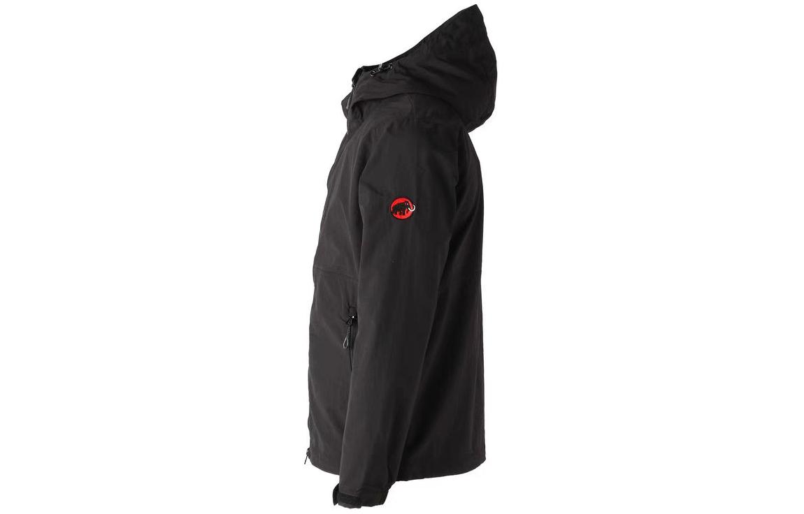 MAMMUT 160th Anniversary Lightweight Hooded Windbreaker Jacket Black Unisex 1012-00511 圖 4