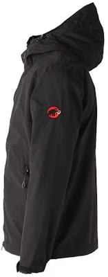 MAMMUT 160週年男女輕量連帽防風夾克 黑色 1012-00511 Shop MAMMUT 160週年男女輕量連帽防風夾克 黑色 1012-00511