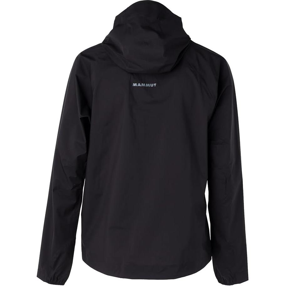 Lookbook MAMMUT  Black Hoodie Jacket with Logo and Zipper. 1010-31150