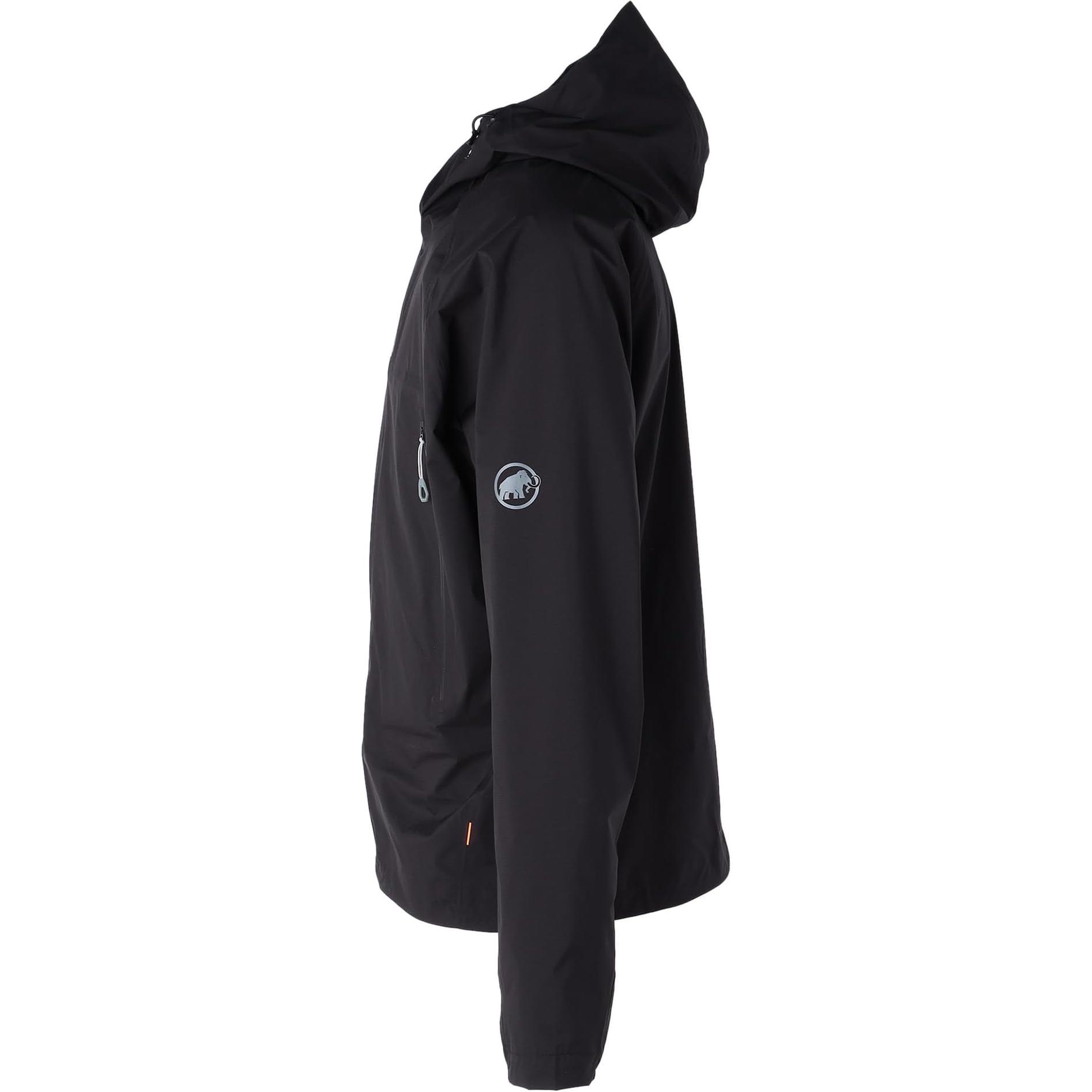 Shop MAMMUT  Black Hoodie Jacket with Logo and Zipper. 1010-31150