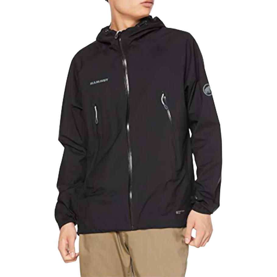 Purchase MAMMUT  Black Hoodie Jacket with Logo and Zipper. 1010-31150