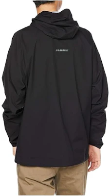 MAMMUT Black Hoodie Jacket with Logo and Zipper. 1010-31150 Details for MAMMUT Black Hoodie Jacket with Logo and Zipper. 1010-31150