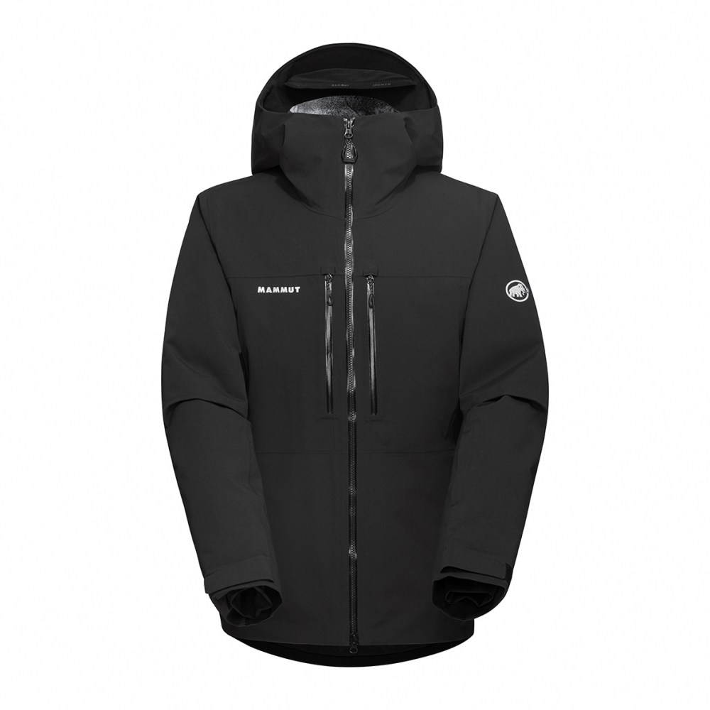 MAMMUT  Black Logo Windproof Hooded Jacket 1010-29360