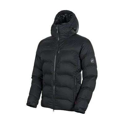 MAMMUT Exceleron Logo Hooded Down Jacket with Full-Zip and Long Sleeves. 1013-00701