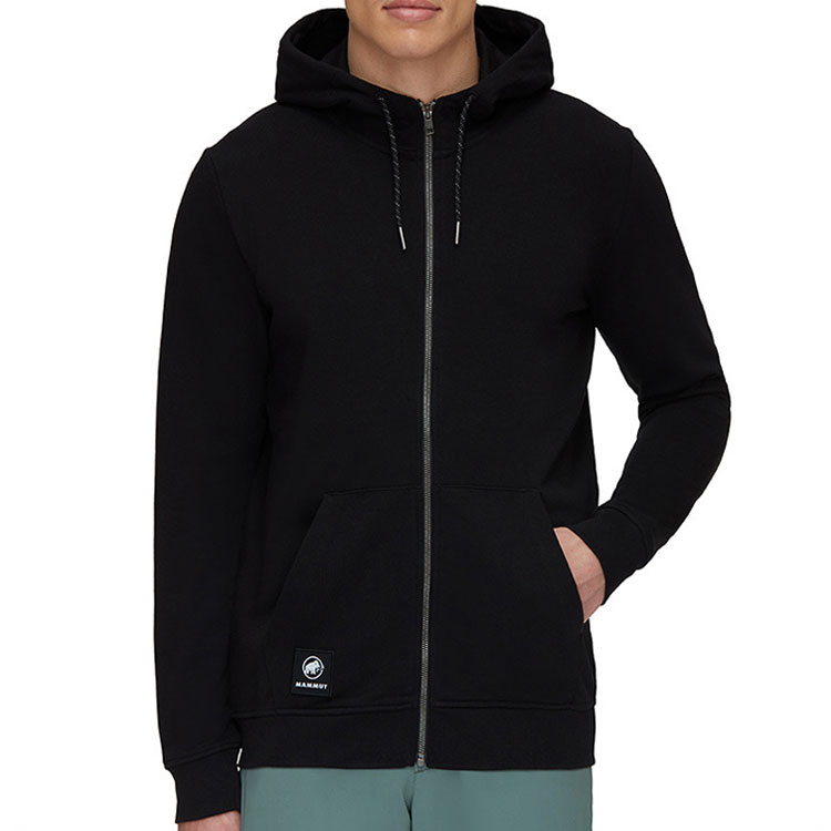 Shop MAMMUT  Outdoor Letter Logo Hoodie Zip Jacket for Hiking and Casual Wear. 1014-05030