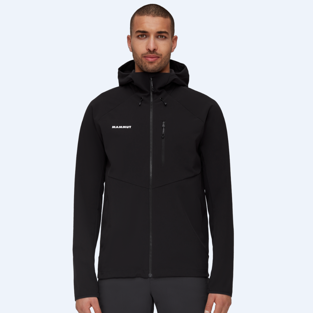 Shop MAMMUT 風衣防水防風連帽外套舒適軟殼夾克 1011-01910