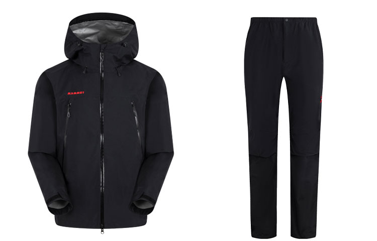 MAMMUT  Windproof Waterproof Jacket & Elastic Pants Outdoor Tracksuit 1010-26552