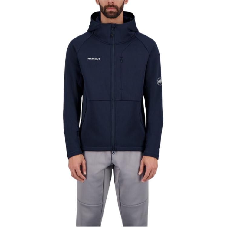 Lookbook MAMMUT Abarth Avers Invierno ML Chaqueta Capucha Azul Profundo - Ajuste Asiático 1014-06760