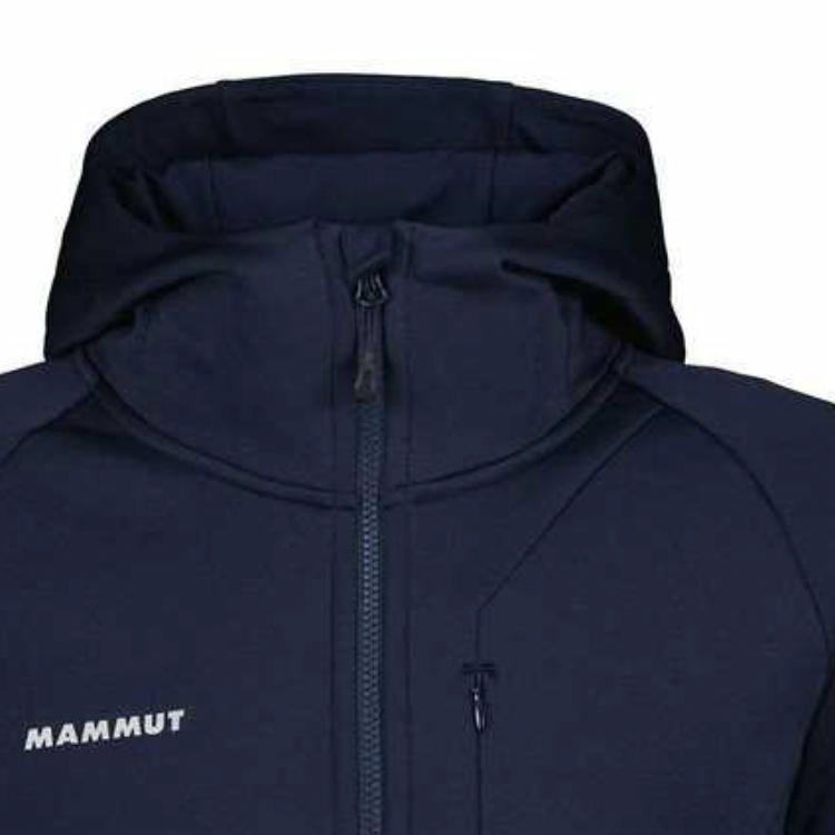 Shop MAMMUT Abarth Avers Invierno ML Chaqueta Capucha Azul Profundo - Ajuste Asiático 1014-06760