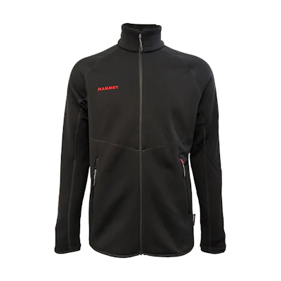 MAMMUT Aconcagua ML Windproof Fleece Jacket Black Men’s Asian Fit Logo Design. 1014-06260