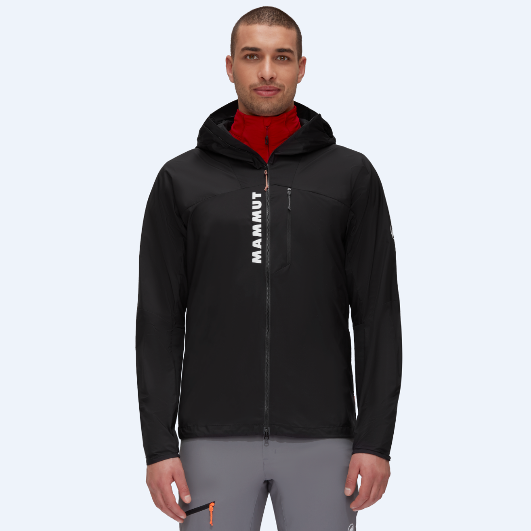 Shop Chaqueta con Capucha y Cremallera MAMMUT Aenergy Logo Loose Fit Negra. 1012-00580