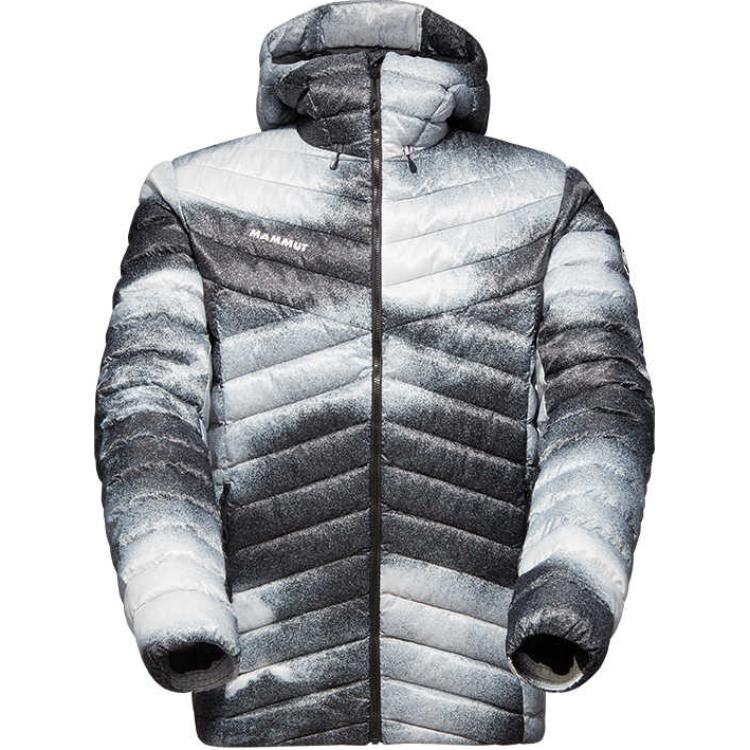 MAMMUT Albula  Lightweight Windproof Hooded Jacket Black/White 1013-02941