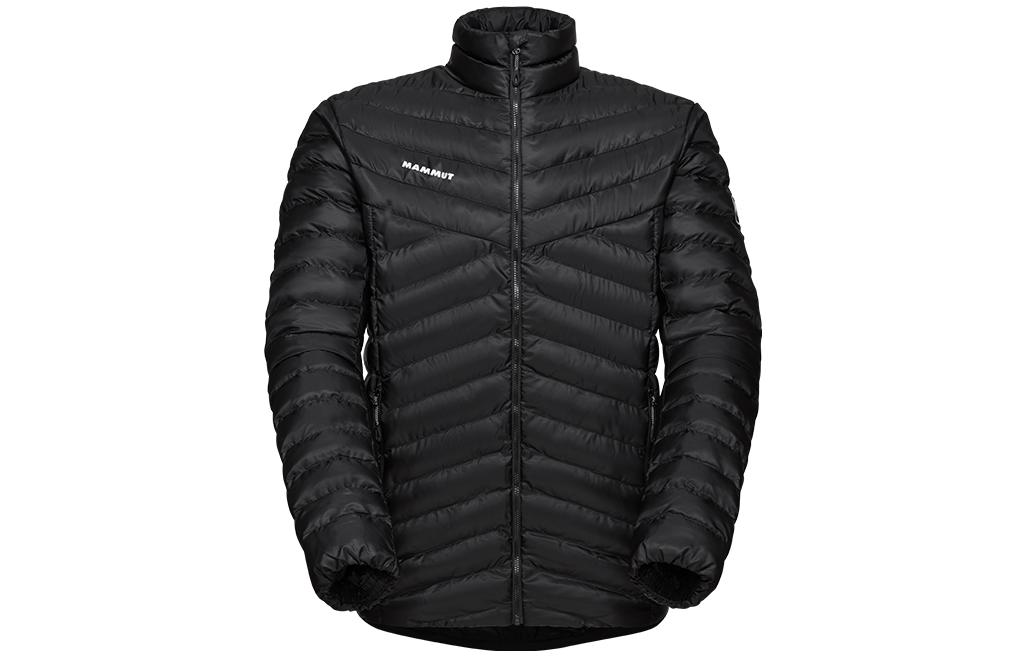 MAMMUT Albula Letter Print Stand Collar Puffer Jacket  Black. 1013-01801