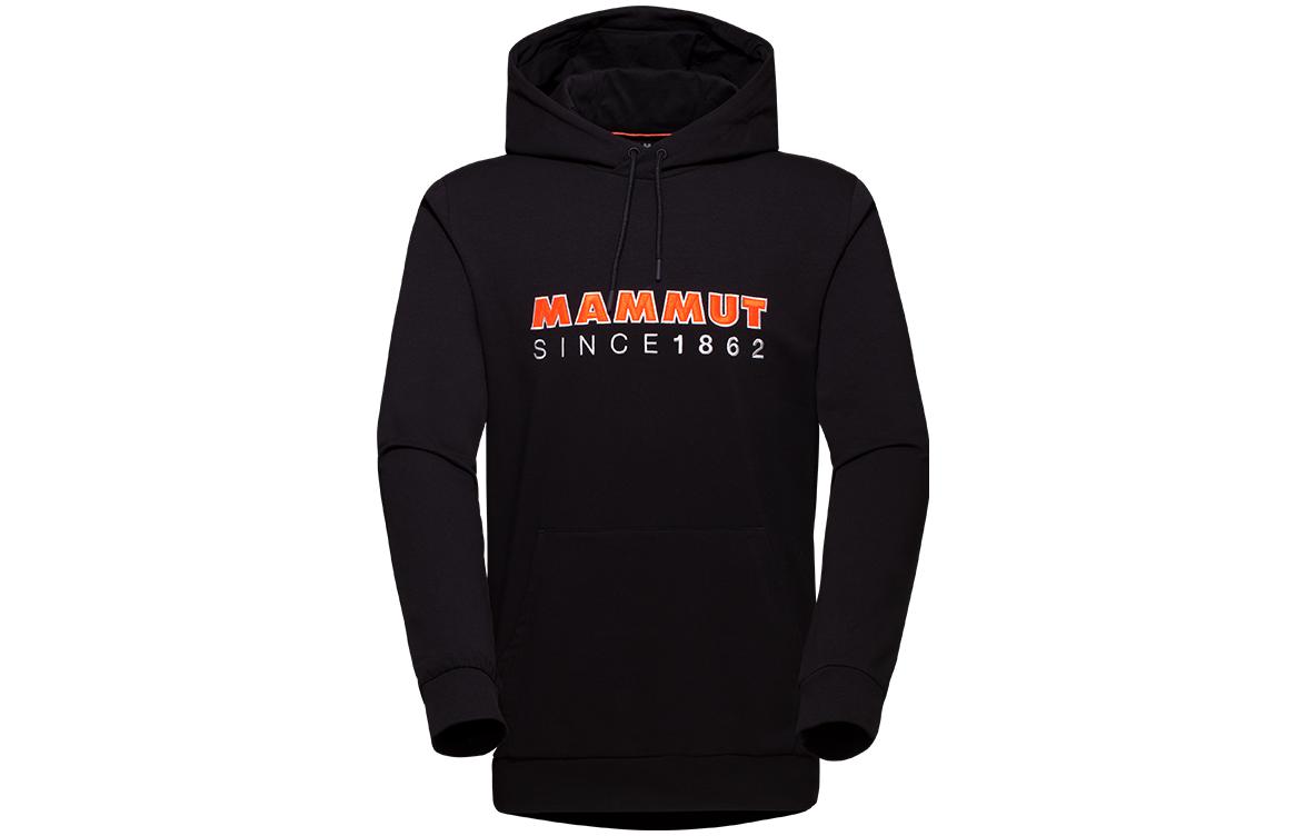 Mammut Black Hoodie with Letter Print Design 1014-04670