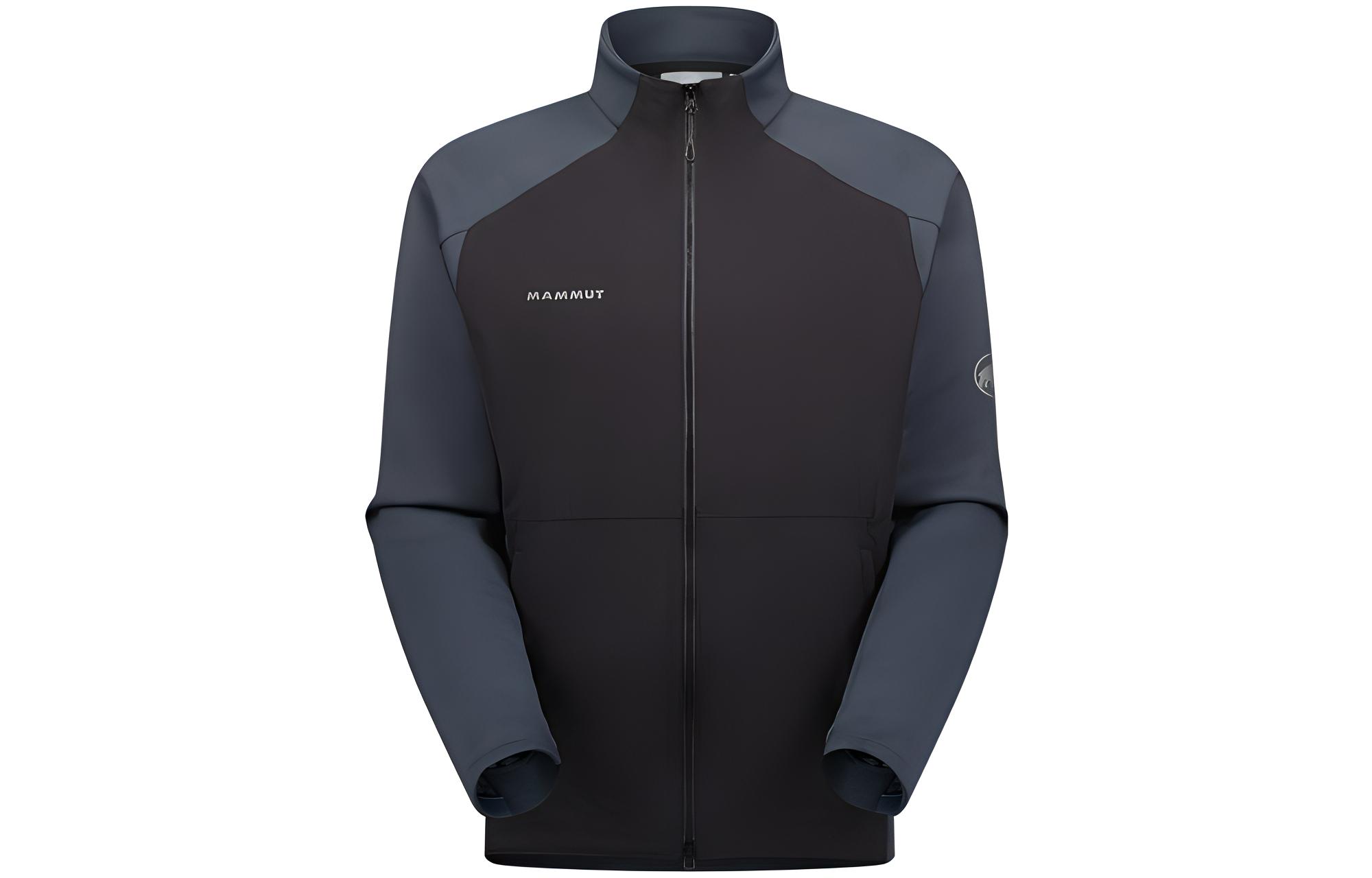 Mammut Clion Waterproof Fleece Jacket Brown with Logo Print Hoodie 1011-02060