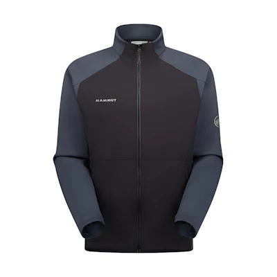 Mammut Clion Waterproof Fleece Jacket Brown with Logo Print Hoodie 1011-02060