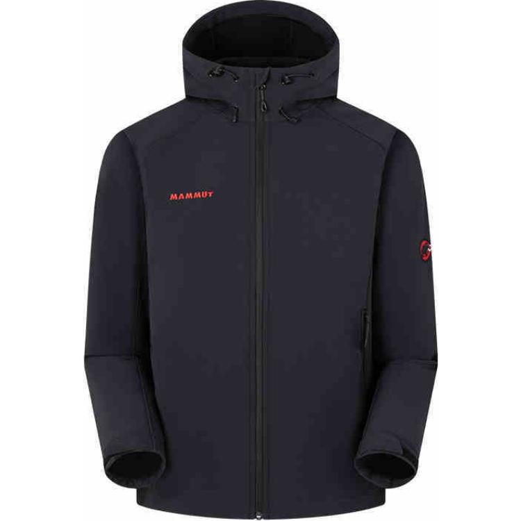 MAMMUT Clion  Windproof Fleece Thick Hooded Full-Zip Softshell Jacket. 1011-02061