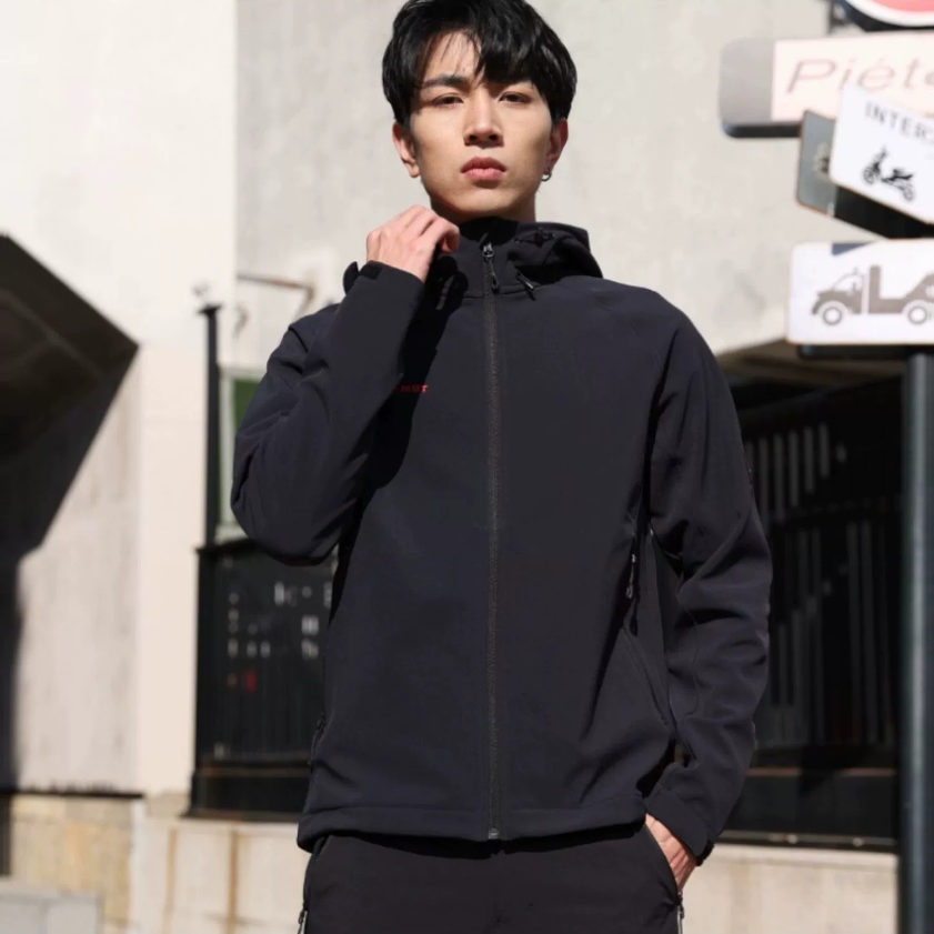 MAMMUT Clion  Windproof Fleece Thick Hooded Full-Zip Softshell Jacket. 1011-02061 圖 3