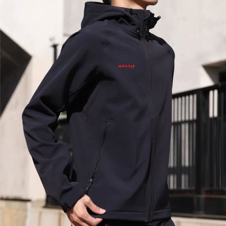 MAMMUT Clion  Windproof Fleece Thick Hooded Full-Zip Softshell Jacket. 1011-02061 圖 5