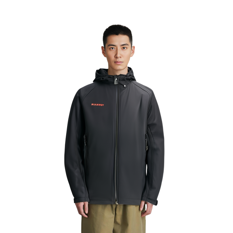 MAMMUT Clion  Windproof Fleece Thick Hooded Full-Zip Softshell Jacket. 1011-02061 圖 6