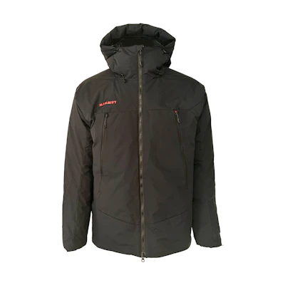 MAMMUT Clion Black Unisex Insulated Softshell Down Jacket 700FP Windproof Waterproof. 1011-01991-0001