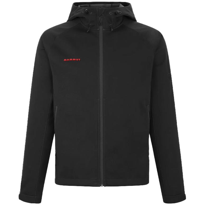 Mammut Clion Red Softshell Jacket Waterproof Windproof Unisex with Adjustable Hood 1011-21163
