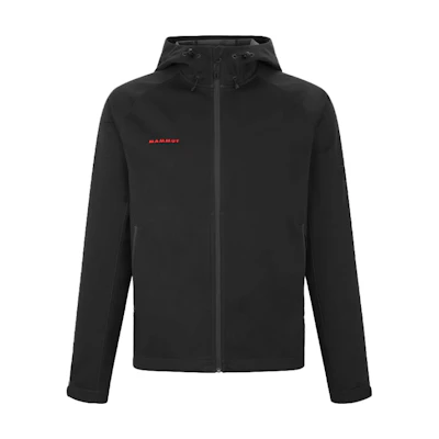 Mammut Clion Red Softshell Jacket Waterproof Windproof Unisex with Adjustable Hood 1011-21163