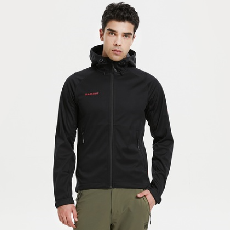 Shop 猛瑪象Clion紅色軟殼防水防風外套 男女款可調帽 1011-21163